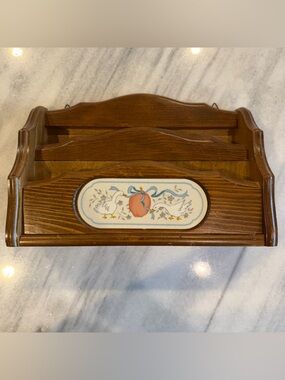 SCARCE Vintage Marmalade Geese Letter Holder Wood Wall Hanging Farmhouse Cottage